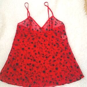 Red and Black Baby doll/Pajama Top